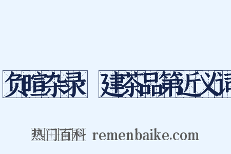 负暄杂录·建茶品第近义词是什么意思的图片